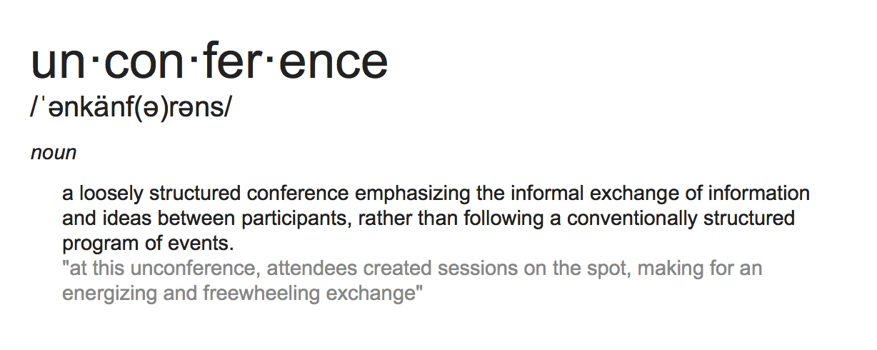 unconference dictionary definition